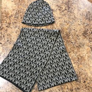 Authentic Michael Kors winter hat and scarf